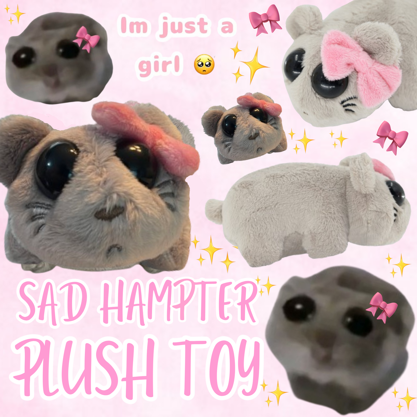 Sad hampter plush - with built in violin sound